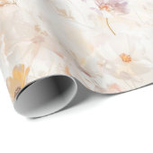 Elegant Watercolor Floral Geschenkpapier (Rolleneckpunkt)