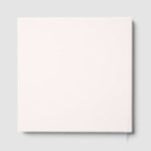 Elegant Watercolor Floral Monogram Wedding Gästebuch (Rückseite)