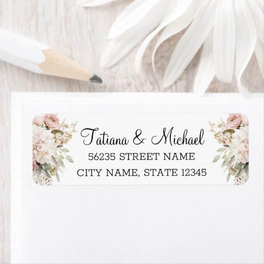 elegant watercolor floral pink wedding (Insitu)