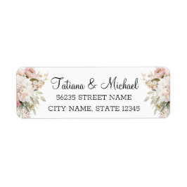 elegant watercolor floral pink wedding 