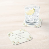 Elegant Watercolor Floral Rococo Wedding Untersetzer (Vor Ort)