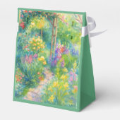 Elegant Watercolor Garden Themed Wedding Geschenkschachtel (Rückseite)