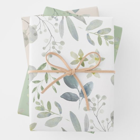 Elegant Watercolor Geschenkpapier Set (Beispiel)