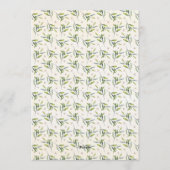 Elegant Watercolor Greenery Pomegranate Birthday Einladung (Rückseite)