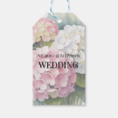 Elegant Watercolor Hydrangea Wedding Thank You Geschenkanhänger (Vorderseite)