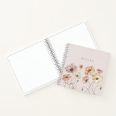 Elegant Watercolor Icelandic Wild Poppies Notes Notizblock (Innenseite)
