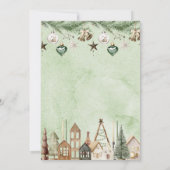 Elegant Watercolor ist es kalt draußen Babydusche Einladung (Rückseite)