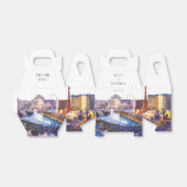 Elegant Watercolor Las Vegas Wedding Geschenkschachtel (Ungefaltet)
