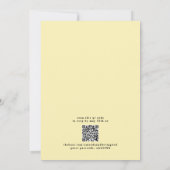 Elegant Watercolor Lemons Greenerity QR Code Hochz Einladung (Rückseite)