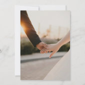 Elegant Watercolor Manor Photo Save The Date Card (Rückseite)