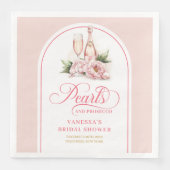 Elegant watercolor napkins bridal shower design serviette (Vorderseite)