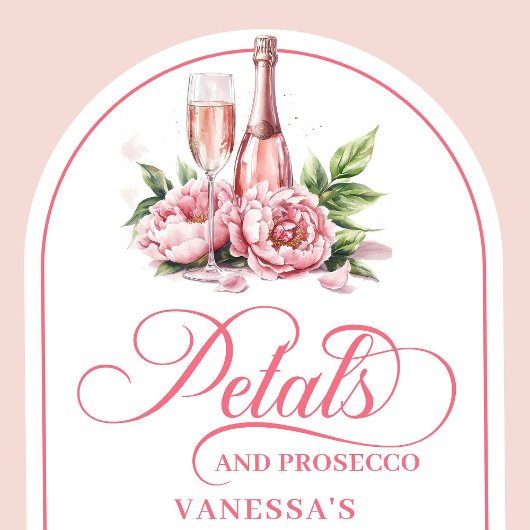 Elegant watercolor napkins pearls and prosecco serviette