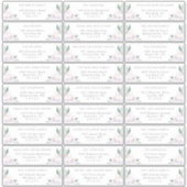 Elegant Watercolor Orchids  Guest Address Labels (Vorderseite)