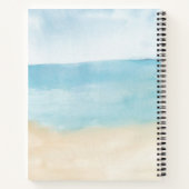 Elegant Watercolor Pattern Personalized Notizblock (Rückseite)