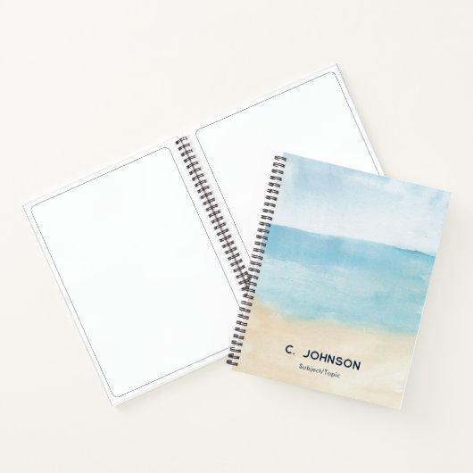 Elegant Watercolor Pattern Personalized Notizblock (Innenseite)