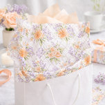Elegant Watercolor Peach Roses Lavender Floral Seidenpapier<br><div class="desc">Add a soft finishing touch with coordinating Elegant Watercolor Peach Roses Lavender Floral tissue paper. The delicate watercolor roses and lavender florals in warm peach and soft purple hues create a light, airy cottage-inspired aesthetic. Designed to layer beautifully inside matching gift bags or with coordinating wrapping paper from the Peach...</div>