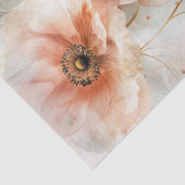 Elegant Watercolor Peony Decoupage Gift Seidenpapier (Detail)