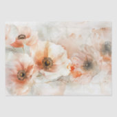 Elegant Watercolor Peony Decoupage Gift Seidenpapier (Vorderseite)