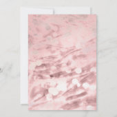 Elegant Watercolor Pink Carnations Baby Shower Einladung (Rückseite)