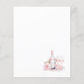 Elegant Watercolor Pink Floral Er sagte, sie sagte (Rückseite)