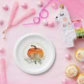 Elegant Watercolor Pumpkin Pappteller (Party)