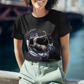 Elegant Watercolor Sagittarius Zodiac Custom T-Shirt