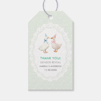 Elegant Watercolor Silly goose gender reveal  Baby Geschenkanhänger