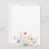 Elegant Watercolor Spring Pastel Floral Wedding Einladung (Rückseite)