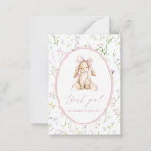 Elegant Watercolor spring wildflowerFlat Note Card Mitteilungskarte (Vorderseite)