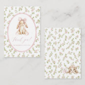 Elegant Watercolor spring wildflowerFlat Note Card Mitteilungskarte (Vorne/Hinten)