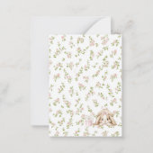 Elegant Watercolor spring wildflowerFlat Note Card Mitteilungskarte (Rückseite)