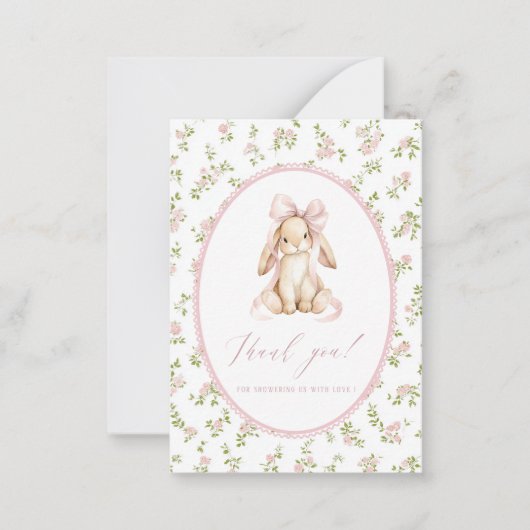 Elegant Watercolor spring wildflowerFlat Note Card Mitteilungskarte (Vorderseite)