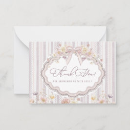 Elegant Watercolor spring wildflowerFlat Note Card Mitteilungskarte