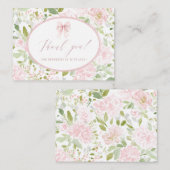 Elegant Watercolor spring wildflowerFlat Note Card Mitteilungskarte (Vorne/Hinten)