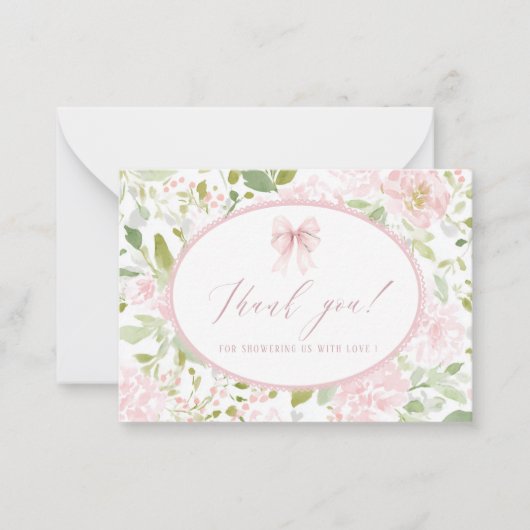 Elegant Watercolor spring wildflowerFlat Note Card Mitteilungskarte (Vorderseite)