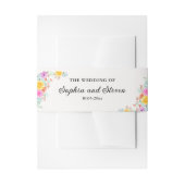 Elegant Watercolor Sring Flowers Einladungsbanderole (Vorderseite Beispiel)