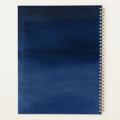 Elegant Watercolor Sunflowers Planer (Rückseite)