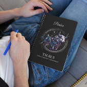 Elegant Watercolor Taurus Zodiac Journal Notizblock