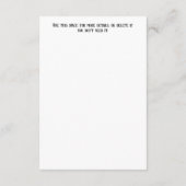 Elegant Watercolor Vergiss-me-not Wedding Begleitkarte (Rückseite)