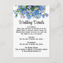 Elegant Watercolor Vergiss-me-not Wedding