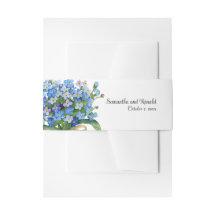 Elegant Watercolor Vergiss-me-not Wedding