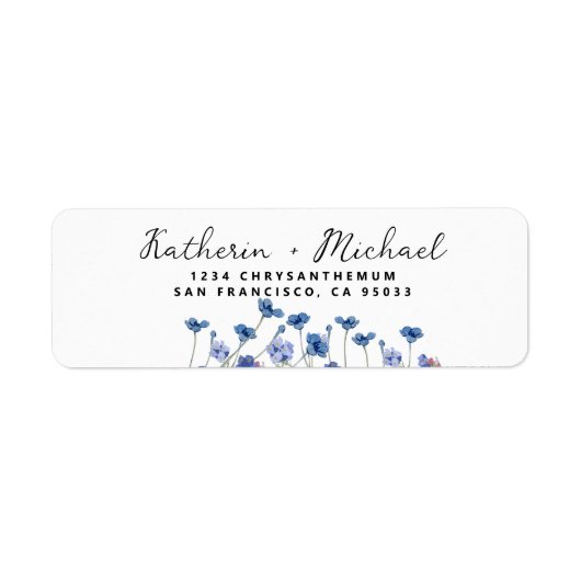 Elegant Watercolor wildflowers meadow Wedding (Vorne)