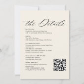 Elegant Watercolor Wldflowers Meadow Details RSVP Einladung (Rückseite)