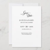 Elegant Waterfall Photo Save the Date Card Einladung (Rückseite)