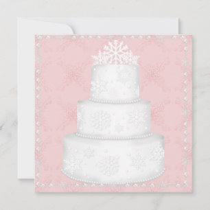 ELEGANT WATERMELON WEDD CAKE TOPPER EINLADUNG