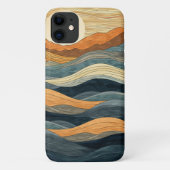 Elegant Waves iPhone Case (Rückseite)