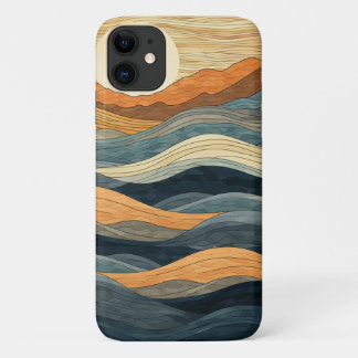 Elegant Waves iPhone Case