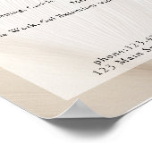 Elegant, Waves, Salon, Preislisten-Poster Poster (Ecke)