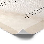 Elegant, Waves, Salon, Preislisten-Poster Poster (Ecke)