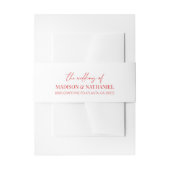 Elegant Wavy Border Wedding Return Address Einladungsbanderole (Vorderseite Beispiel)